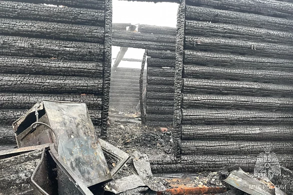 В Лежневском районе сгорел частный дом